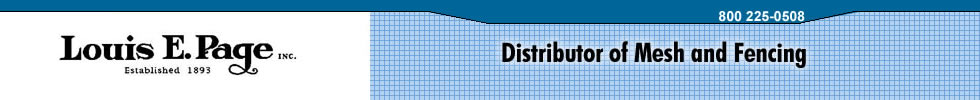 Wire Mesh & Fencing Distributor - Louis Page