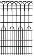 ornamental fence galvanized double loop