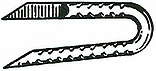 galvanized fence staple