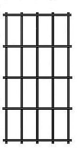 16 gauge 1/2"x1" black vinyl coated welded wire
