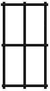 12.5 gauge 1"x2" black vinyl coated welded wire fence material
