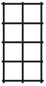 14 gauge 1"x1" black vinyl coated welded wire fence material