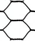 Hex mesh vinyl coated wire fence