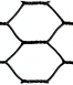 black vinyl coated hex netting