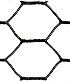 black vinyl coated woven wire mesh