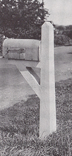 concrete mailbox post