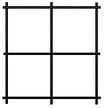 16 gauge 1"x1" black vinyl coated welded wire pool fence