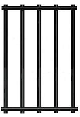 12.5 gauge 1/2"x3" black vinyl coated welded wire fence material