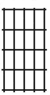 16 gauge 1/2"x1" black vinyl coated welded wire