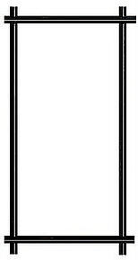 14 gauge welded 2"x4" black vinyl coated deer fence