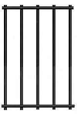 14 gauge 1/2"x3" black vinyl coated welded iwre fence material