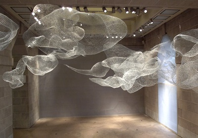 billowy cloudlike wire sculpture