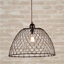 hex mesh wire light shade