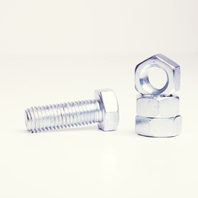 galvanized screw and nut